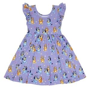 Little Sleepies x Bluey Bamboo Twirl Dress 
size 5 Girls